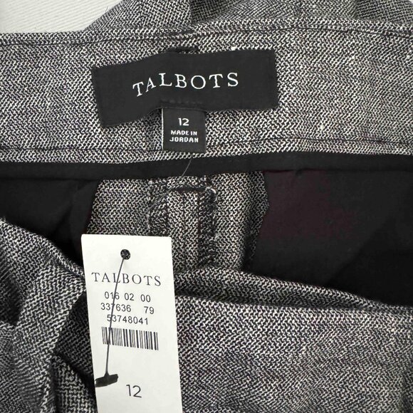 NWT Talbots Linen Blend Pants With Removable Tie Belt 12 - Picture 6 of 7